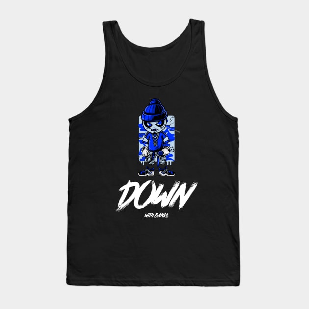 Down With Banks Cryptocurrency Halloween Tank Top by Smart Digital Payments 